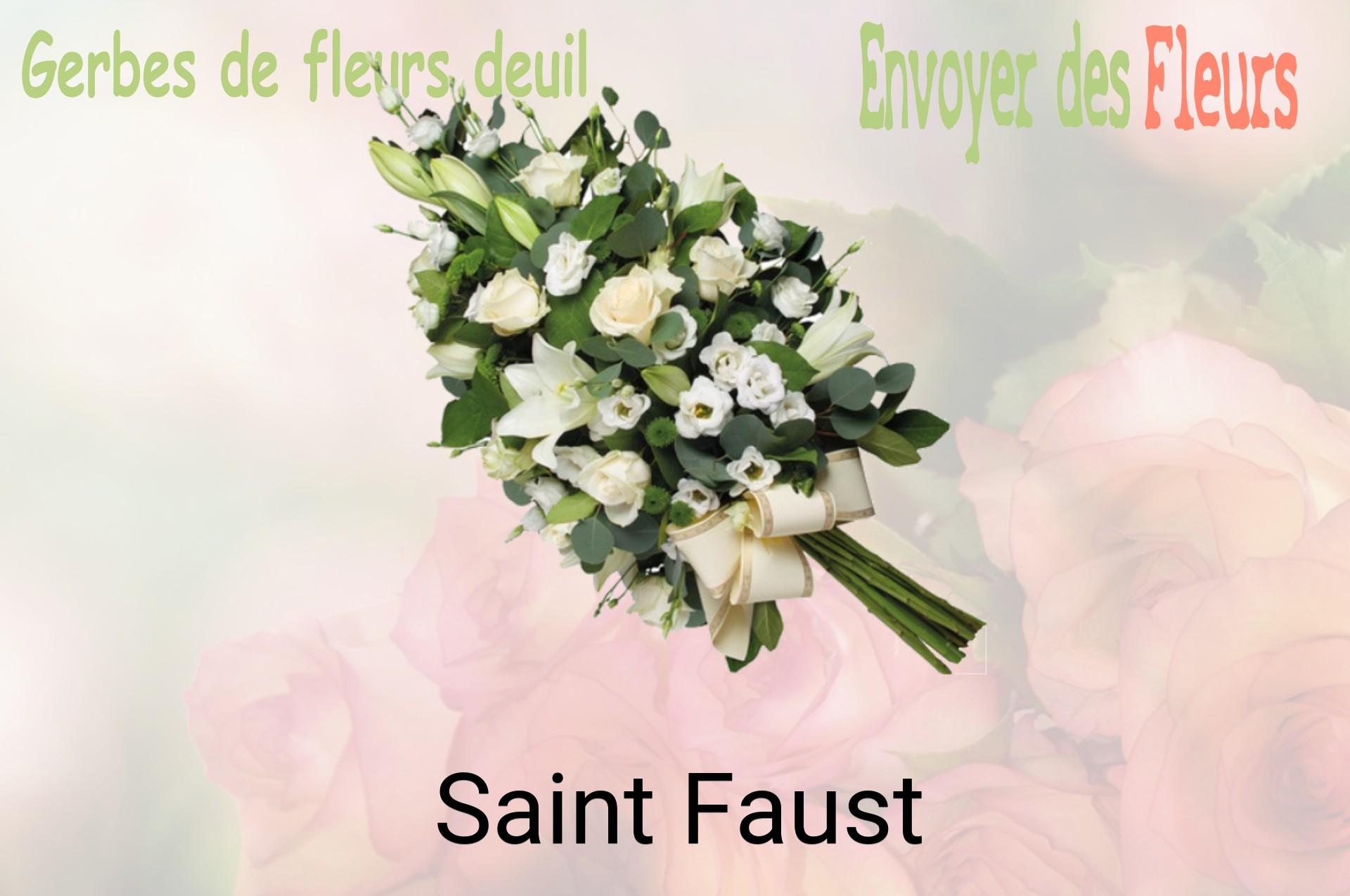 Gerbe de fleurs de deuil livrée à Saint-Faust